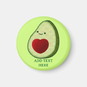 Íman Cartoon Avocado Lover Cute