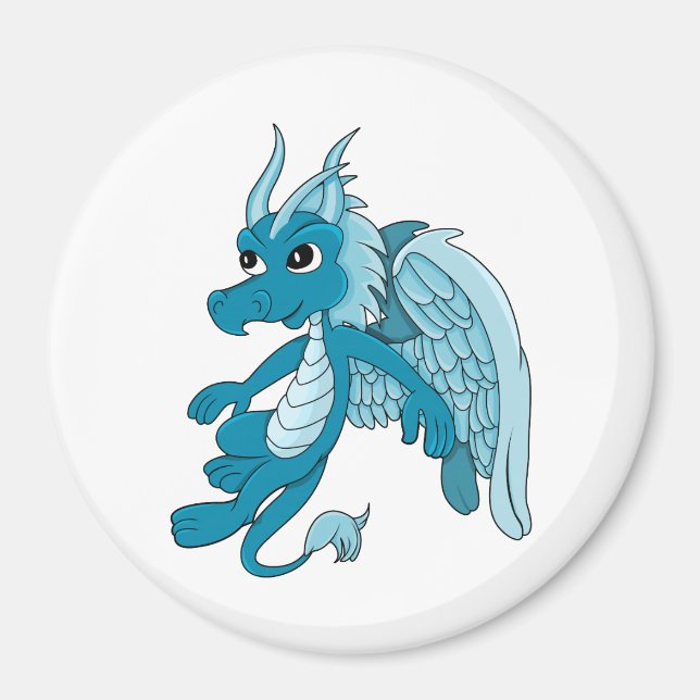 Íman Cartoon Blue Dragon (Frente)