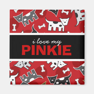 Íman Cartoon Bonito Diversão Cachorros Cachorros Cachor