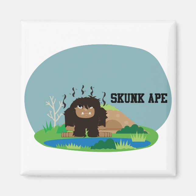 Íman Cartoon Bonito Skunk Ape (Frente)