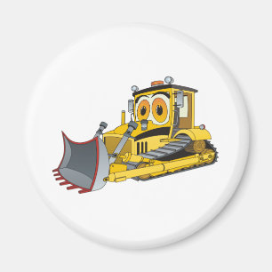 Íman Cartoon Bulldozer