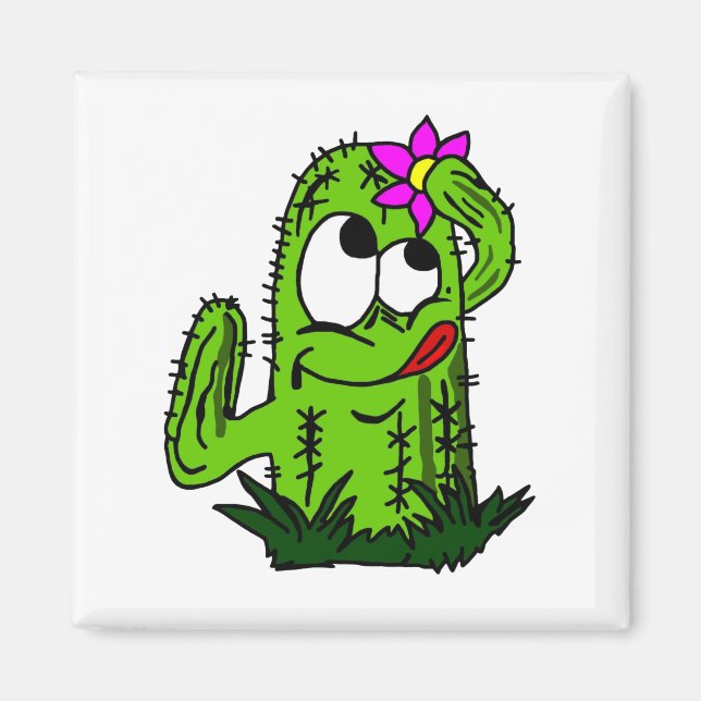 Íman Cartoon Cactus (Frente)