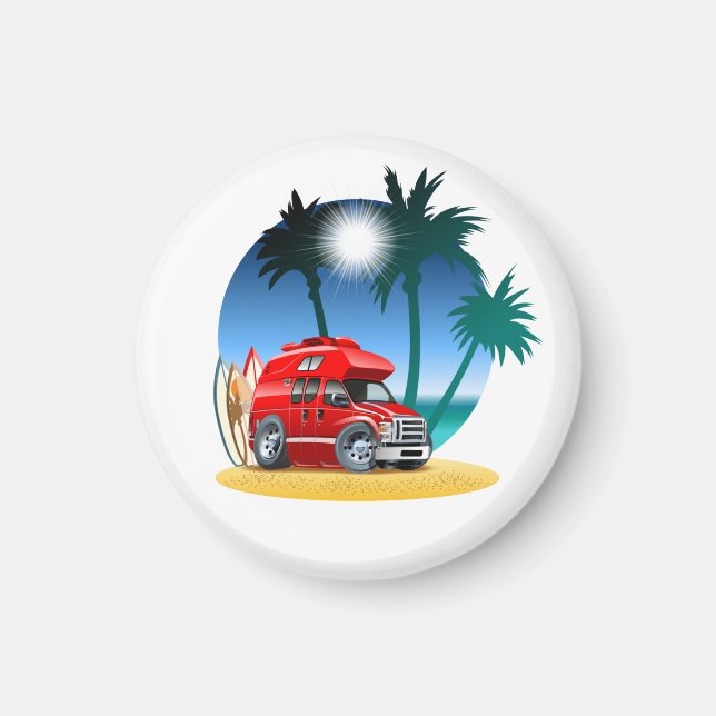 Íman Cartoon Camper (Frente)