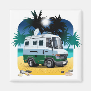 Íman Cartoon Camper