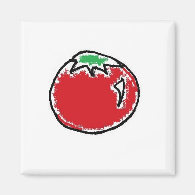 Íman Cartoon Cheery Cherry Tomato (Frente)