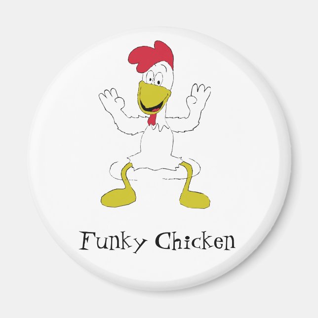 Íman Cartoon Chicken Dance (Frente)