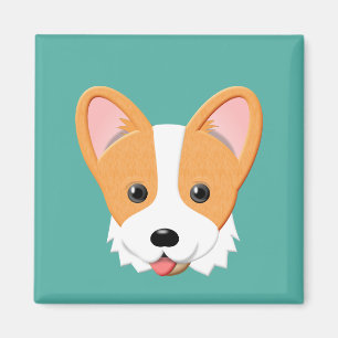 Íman Cartoon Corgi
