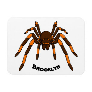 Íman Cartoon de aranha-do-marrom e-laranja-acastanhado
