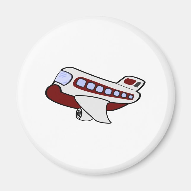 Íman Cartoon de avião (Frente)