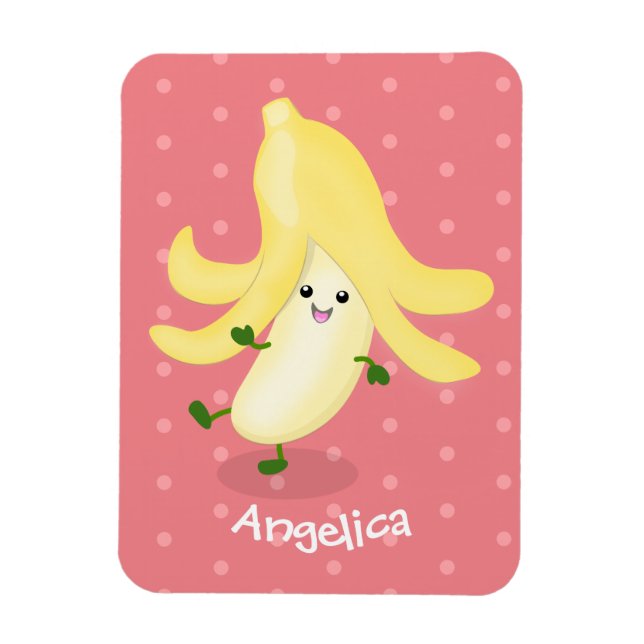 Íman Cartoon de banana kawaii (Vertical)