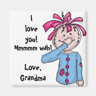 Íman Cartoon de boneca Folk Personalizada