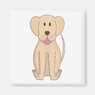 Íman Cartoon de Cães Incrível Labrador Retriever