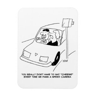 Íman Cartoon De Câmera De Velocidade Engraçada Mostra
