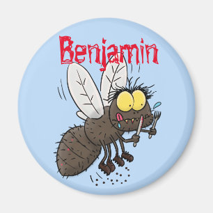 Íman Cartoon de insetos com mosca espinhenta