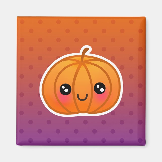Íman Cartoon de Kawaii Halloween Bonito Design (Frente)