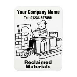 Íman Cartoon de Materiais Reaproveitados. Promoção de N