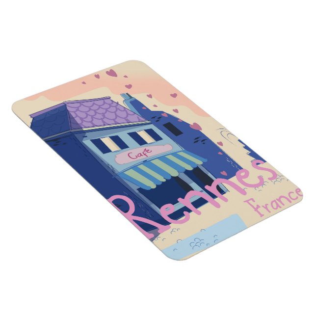 Íman Cartoon de Rennes France (Lado Direito)