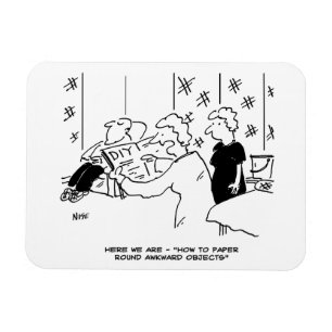 Íman Cartoon de Wallpapering e Decoração Doméstica