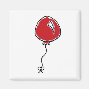 Íman Cartoon do Partido Balão Vermelho