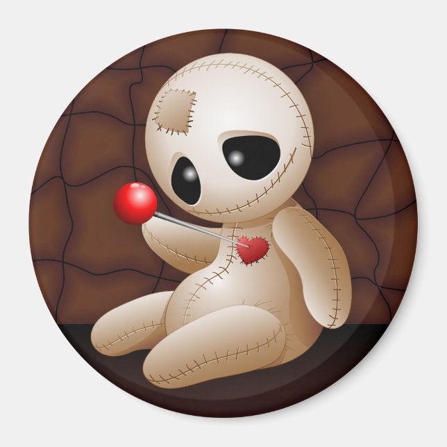 Íman Cartoon Doll Voodoo Apaixonado (Frente)