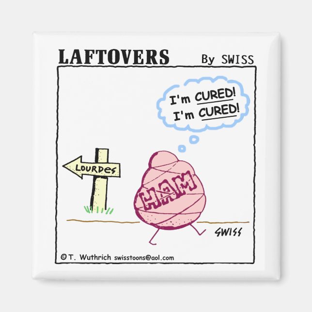 Íman Cartoon Engraçado de Cura Athiest Humor Agnóstico (Frente)