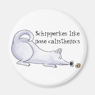 Íman Cartoon Engraçado Schipperke