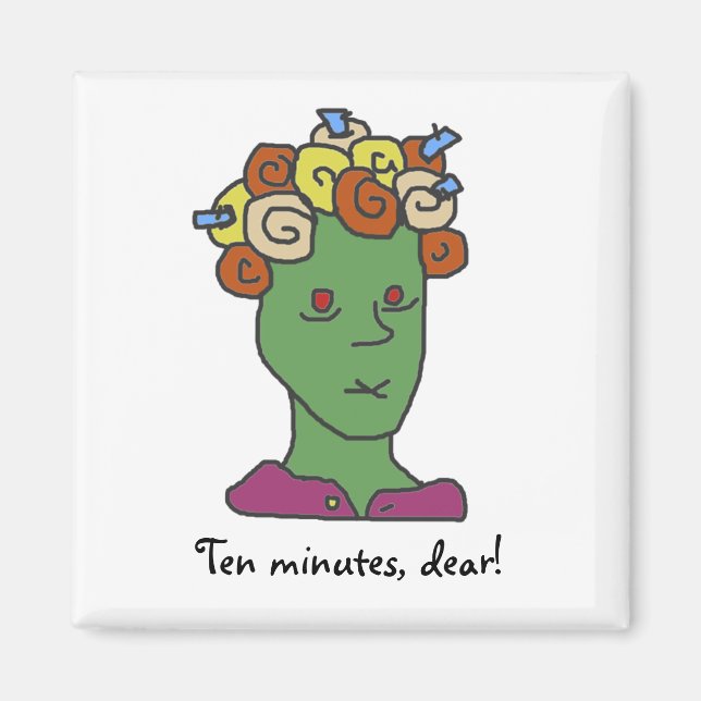 Íman Cartoon Engraçado WEIRDOS Sonolento (Frente)