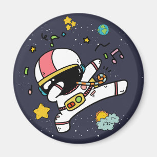 Íman Cartoon espacial astronauta