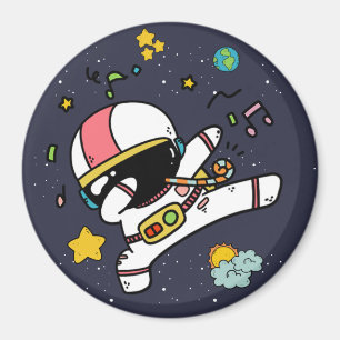 Íman Cartoon espacial astronauta