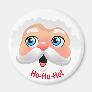 Íman Cartoon Feliz de Papai Noel
