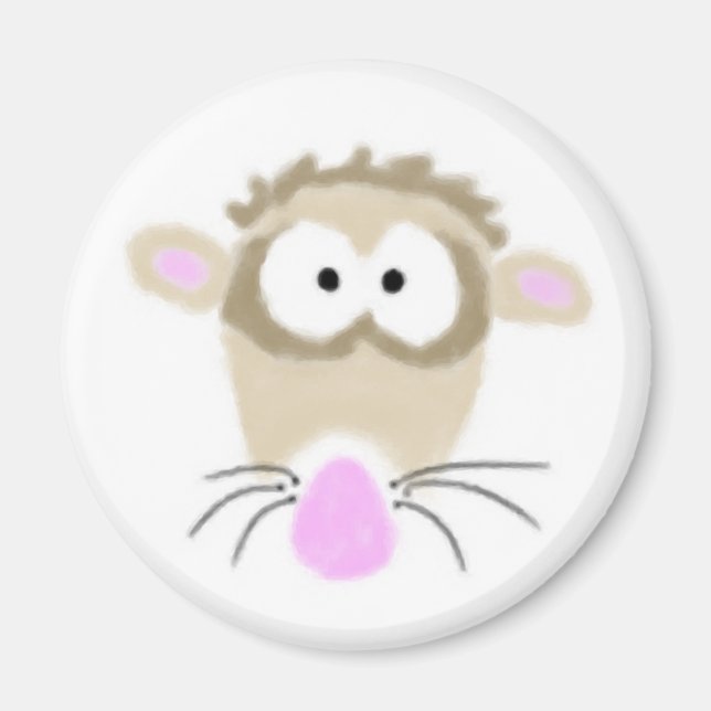 Íman Cartoon Ferret Magnet (Frente)