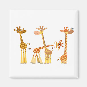 Íman Cartoon Girafas: O Magno Herde