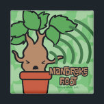 Íman Cartoon Gritando Caracter Art<br><div class="desc">Veja esta adorável versão do desenho do Harry Potter de uma gritante raiz de mandrake de bebê!</div>