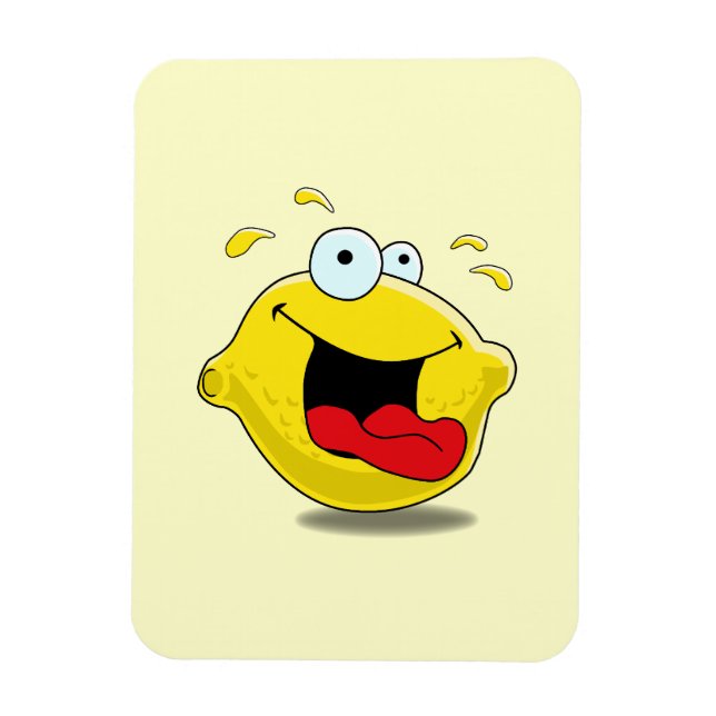 Íman Cartoon Happy Lemon (Vertical)