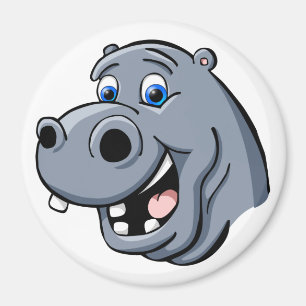 Íman Cartoon Hippo