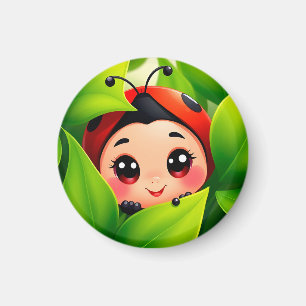 Íman Cartoon Ladybug Adorável