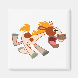 Íman Cartoon Livremente Pinto Horse Magnet