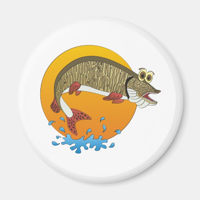 Íman Cartoon Muskie (Frente)
