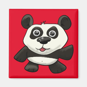 Íman Cartoon Panda Bear