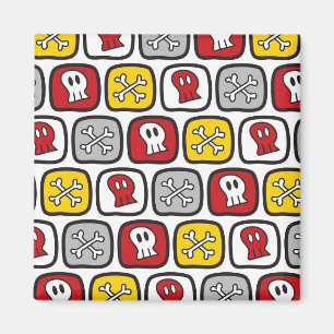 Íman Cartoon Pirate / Skeleton Skulls & Bones Diversão 