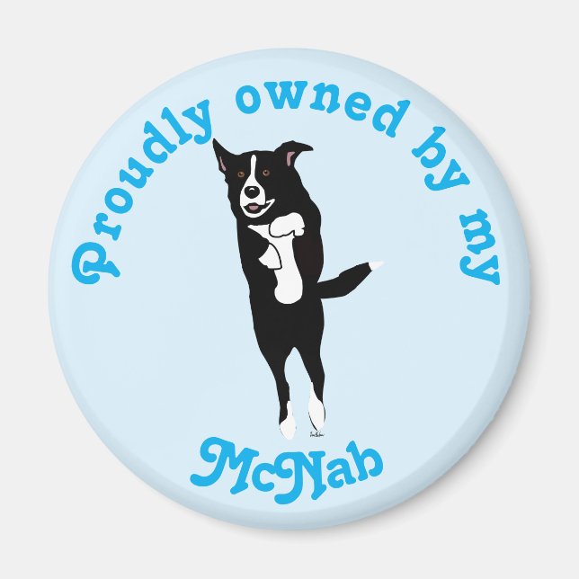 Íman Cartoon Pulando o Magneta McNab (Frente)