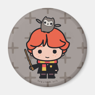 Íman Cartoon Ron Weasley e Pigwidgeon