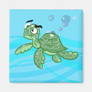 Íman Cartoon Sea Turtle