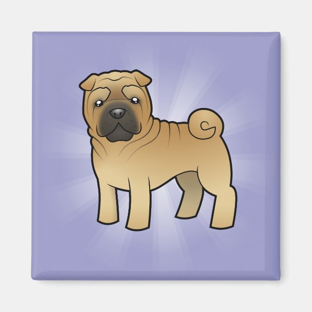 Íman Cartoon Shar Pei (Frente)