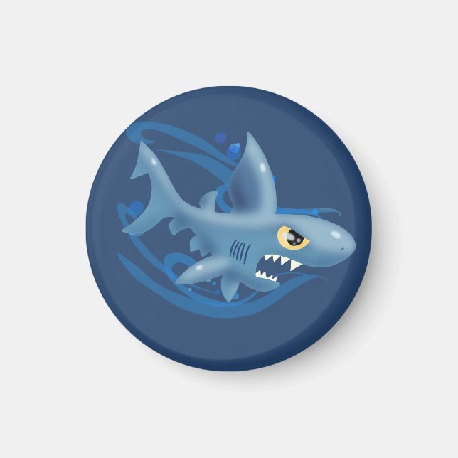 Íman Cartoon Shark Incrível (Frente)