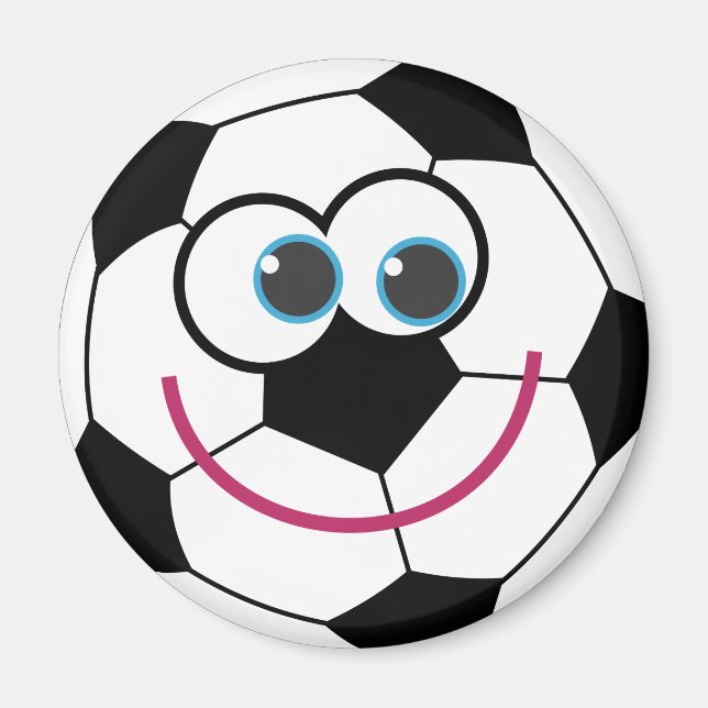 Íman Cartoon Soccer Ball (Frente)