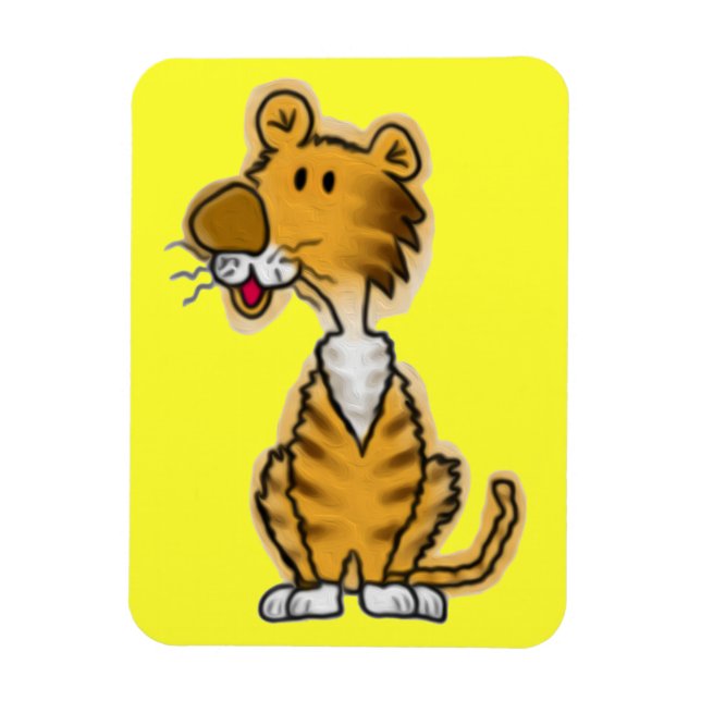 Íman Cartoon Tiger (Vertical)