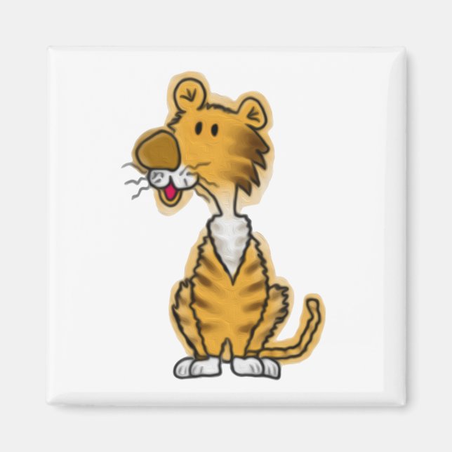 Íman Cartoon Tiger (Frente)