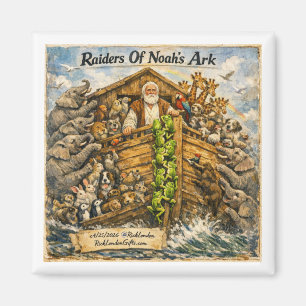 Íman Cartoons dos Salteadores da Arca de Noé por Rick L