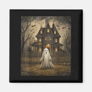 Íman Casa Assombrada Fantasma Vintage Halloween